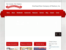 Tablet Screenshot of overheaddoormadison.com